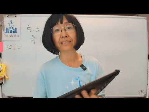 Pre-Algebra Chapter 5.3 Decimals and Fractions with free Openstax textbook