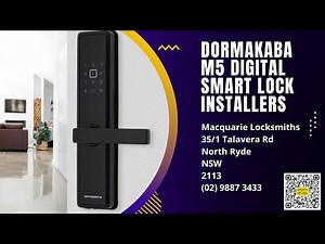 Dormakaba M5 Digital Door Smart Lock Installation | Call (02) 9887 3433 - Macquarie Locksmiths
