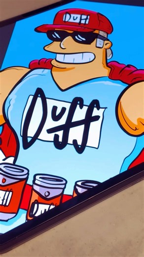 Drawing Duffman from The Simpsons in 40 Seconds 💥🍺