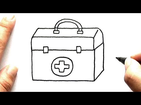 How to Draw a Medical Kit - Step-by-Step Drawings