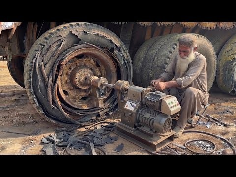 Massive Truck Tyre Blowout Under Heavy Load | Incredible Emergency Roadside Repair