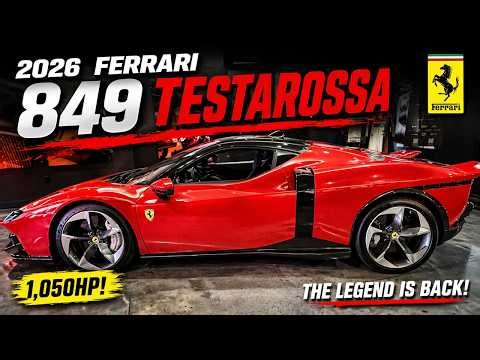 2026 Ferrari 849 Testarossa FIRST LOOK – 1,050HP Hybrid MONSTER!