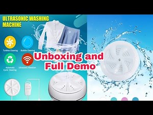 USB Mini Portable Washing Machine | Mini Ultrasonic Washing Machine | Unboxing And Full Demo