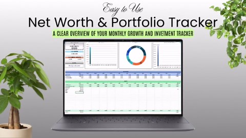 Valeur nette et suivi du portefeuille Google Sheet – Tableau de bord des finances personnelles - Etsy France