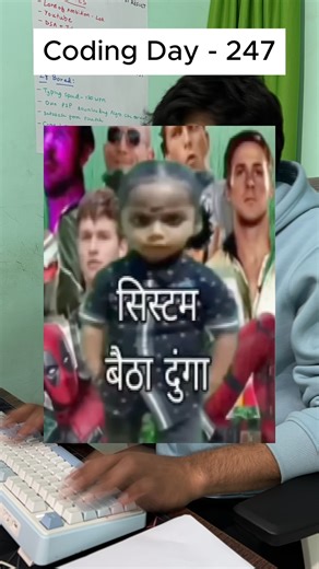 Anubhav Choubey on Instagram: "[DAY-247] Coding Continues.. #python #tech #startup #coding #codes #systemdesign #programming #code"