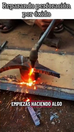 Repairing a rust hole #welding #usa #viral