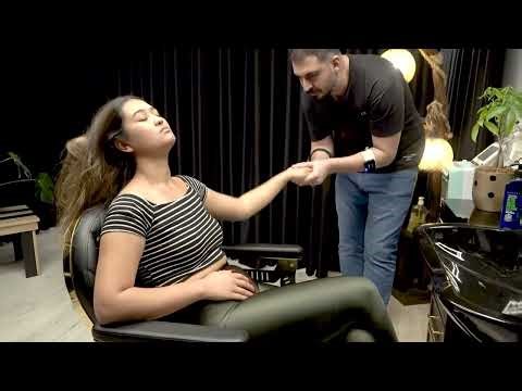 Female ASMR Head Massage Body Massage Face Massage Leg Massage