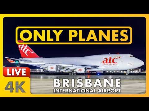 🔴 AirOne 747F & Luftwaffe A350 @ Brisbane Airport w/ James & Matty + ATC ✈️