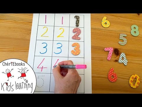 Best Learn Numbers Writing 1 to 5 | Preschool Toddler Learning DIY Toy Video
