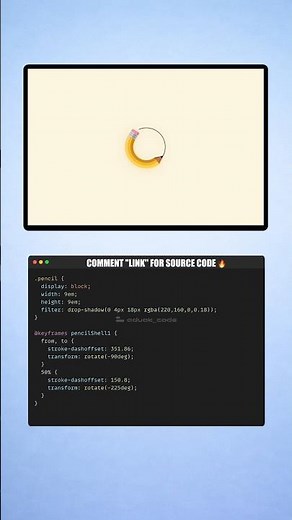 CSS Pencil Loader Animation 🔥