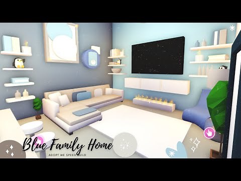 Blue Family Home💙 Speed Build (Roblox Adopt Me)