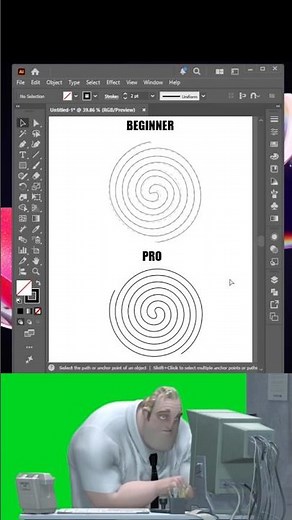 Illustrator Tutorial 2026 | Tips for drawing Archimedes' spiral in Illustrator #benocds #illustrator