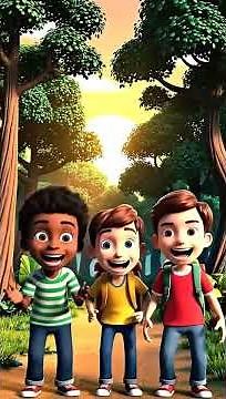 “The Lost Light Crystal – 3 Boys Adventure Story | 3D HD Cartoon Movie | Kids Adventure Animation”