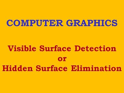Visible Surface Detection Introduction in hindi by AMIT KUMAR BISWAS | computer graphics | 2017