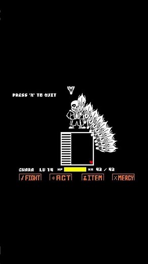 Sans Final Attack No Hit