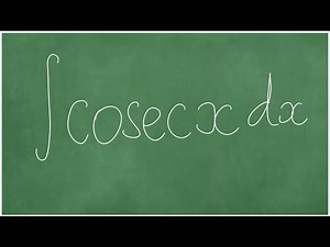 MAT1512, MAT1613, MAT2613, MAT2615, CALCULUS: Integral of cosecx dx in 4 different methods/ ways.