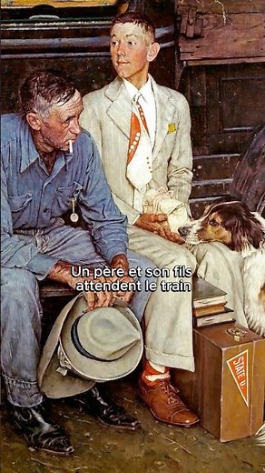 L’adieu avant le départ – Breaking Home Ties (1954), Norman Rockwell #art #histoire