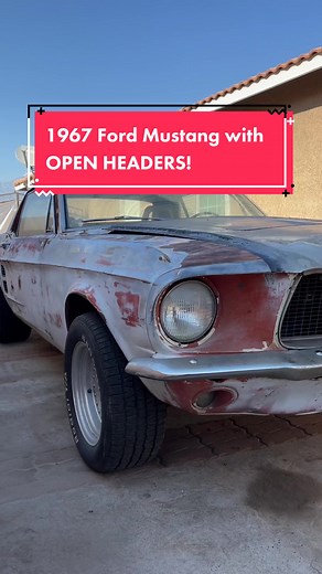 Revving Up a Classic: Starting a 1967 Ford Mustang with Open Headers!