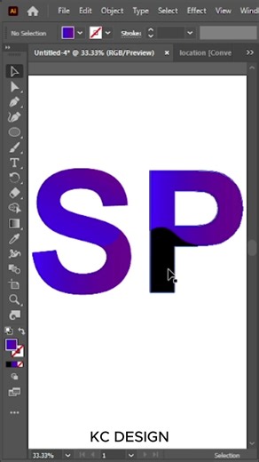 SP Logo Design | Modern Logo | Minimal | Adobe Illustrator #shorts #kcdesign #branding #logo