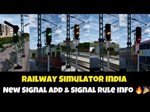 Railway Simulator India | New Signal Add & All Signal Rule Info 🔥🎉