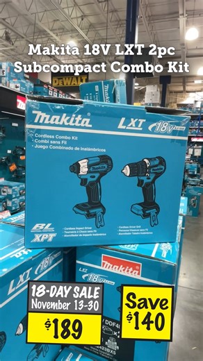 KMS Tools & Equipment on Instagram: "IT'S HERE! The KMS Tools November 18-Day Sale is ON! November 13th through to November 30th, we are delivering one of the biggest sales of the entire year. This isn't your average 3 day sale, this is our massive 18-day sale! We’ve loaded this entire flyer with discounts you have to see to believe. Check out just a few of the top deals featured in this video: • Makita 18V LXT Brushless 2 Tool Combo Kit (MAK-DLX2423BX5) • Milwaukee M12 FUEL Stubby 1/2" or 3/8" 