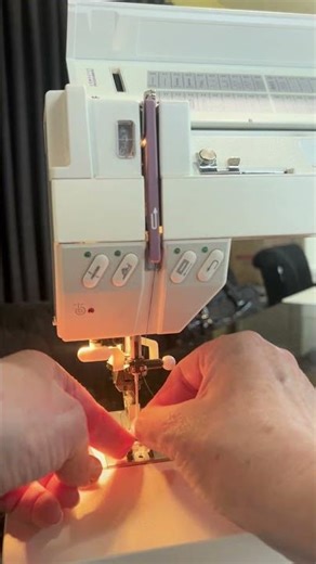 Threading a Sewing Machine with the Presser Foot Down!!! #sewing #threadingtutorial #threading