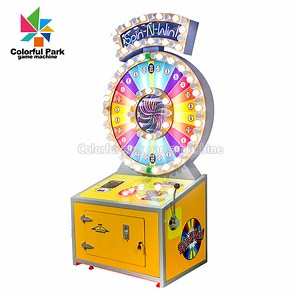 [Hot Item] Colorful Park Coin Operated Lottery Machine Spin to Win