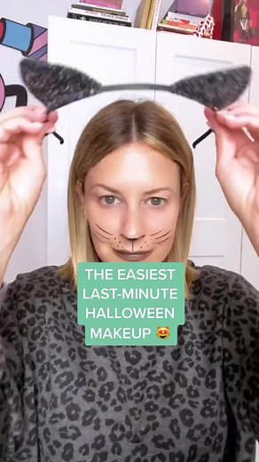 Easy Last-Minute Halloween Cat Makeup Tutorial