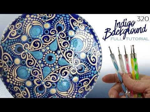 No Black Paint! Teal, Gold, and Indigo Mandala Tutorial