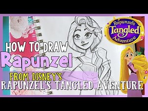 How to Draw RAPUNZEL from Disney's RAPUNZEL'S TANGLED ADVENTURE