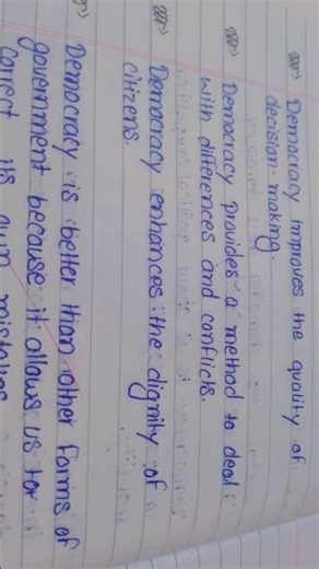 Class 9 political science chapter 1📑 #notes #subscribe The ADA Trio Teach