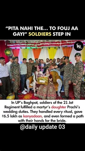 Emotional Vidai: When 21 Jat Regiment Soldiers Became a Father for Their Fallen Hero’s Daughter