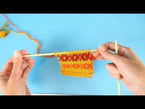 EASY WAY to Knit FAIR ISLE and Other Stranded Colorwork in the Round and Flat