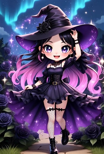 ✨️💜Little Witch💜✨️ #witch #cute #kawaii | Dreamy Witch