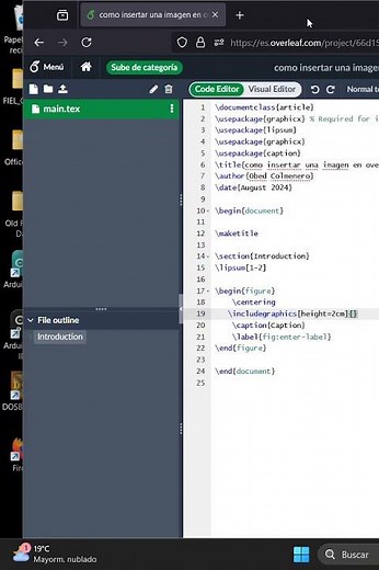 AGREGAR IMAGENES EN LATEX/OVERLEAF 🍃#educación