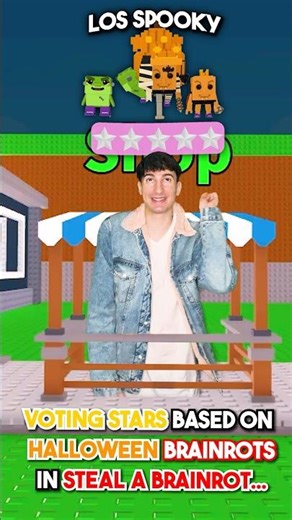 VOTING STARS For HALLOWEEN BRAINROTS In STEAL A BRAINROT! 😱 #roblox #robloxshorts #stealabrainrot