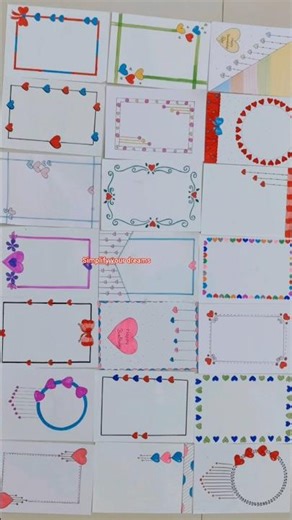 easy border design/Project work designs/border design for project/border design/assignment #shorts