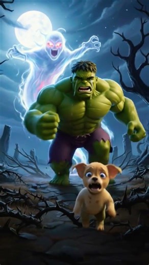 Hulk And dog Fight A Ghost #cute #haveitoldyoulatelythatiloveyou #baby #lifeisbutadream