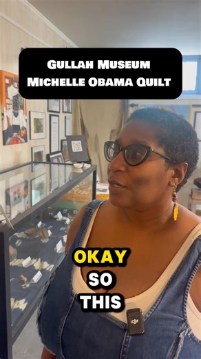 3.4K views · 104 reactions | Michelle Obama history at the Gullah Museum, located in Georgetown, South Carolina. Shout out to Beatrice Rodrigues for the tour. Her parents, Bunny and Andrew Rodrigues founded the @gullahmuseumsc in 1997. #history #gullah #gullahgeechee #museumsoftiktok #museums #southcarolina #michelleobama #historytravel #historybeforeus #travel #historylovers #historiasdetiktok #historia #quilting #quiltingcommunity #quilt | History Before Us | Facebook
