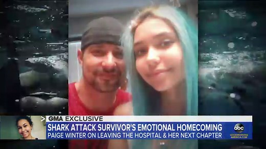 Teen shark bite victim opens up about 'healing' after losing her leg