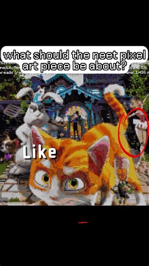 I created pixel art of the Thunder and the House of Magic trailer in Minecraft.