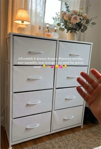 This dresser is so cute 🥰 #dresser #dresserdrawers #bedroomorganization #bedroom #furnitureshopping