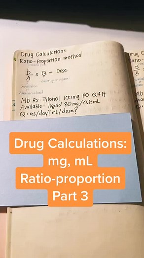 Part 3 drug calculations! #nclex #nclexrn #nclextips #nclexprep #nclexproblems #newgradnurse #rn #lvn #fyp #foryoupage #nursingstudent #nursingschool