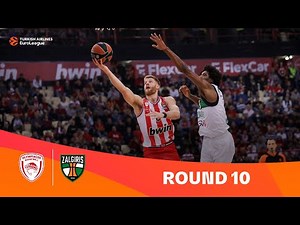 Olympiacos Piraeus-Zalgiris Kaunas | Round 10 Highlights | 2023-24 Turkish Airlines EuroLeague