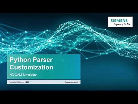 Python Parser Customization in NX CAM Simulation: Introduction