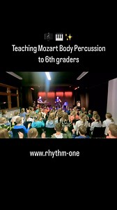 🎹 @richard.filz introducing Mozart Body Percussion for 6th graders – paired with live piano accompaniment! 🎶 In this video, you’ll see @julian.yo.hedenborg on the piano 🎹. He’s the talented musician behind the tracks in our Classical Body Percussion series. 🌟 We carefully select, adapt, and arrange original pieces so you can bring timeless music to life in your classroom! 🙌 🎵 “Alla Turca” Body Percussion is available here: https://www.rhythm-one.com/en/digital-products/25-body-percussion-a