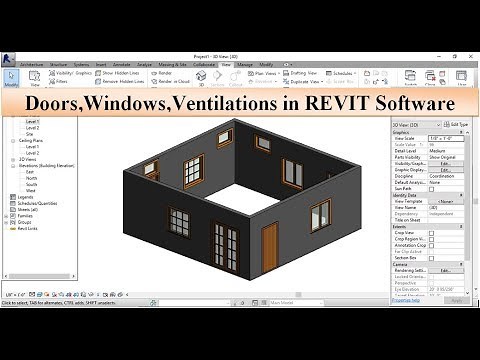 Doors, Windows, Ventilators in REVIT Software
