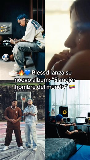 🔥💙 Blessd lanza su nuevo álbum: “El mejor hombre del mundo” 🇨🇴 #blessd #music #colombia #viral
