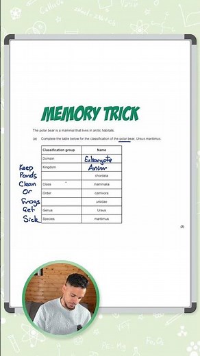 GCSE Biology: Memory Trick | Classification