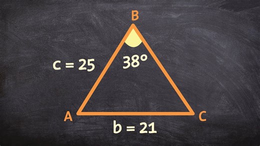 How to use the law of sines for the ambiguous case with two triangles